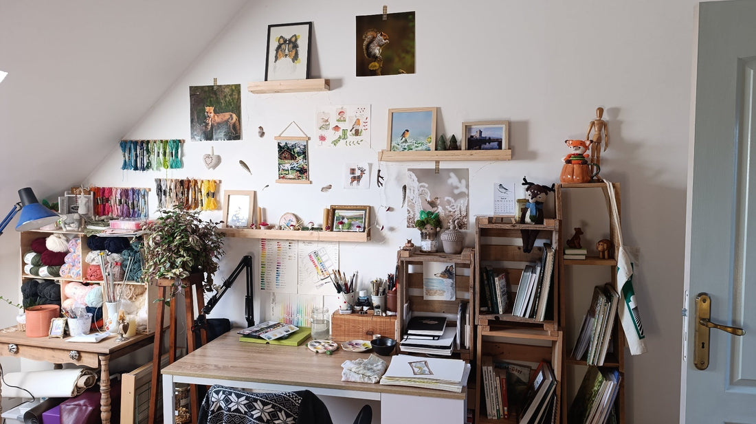 Comment créer un cocon créatif : visite de mon atelier d'illustratrice