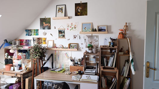 Comment créer un cocon créatif : visite de mon atelier d'illustratrice