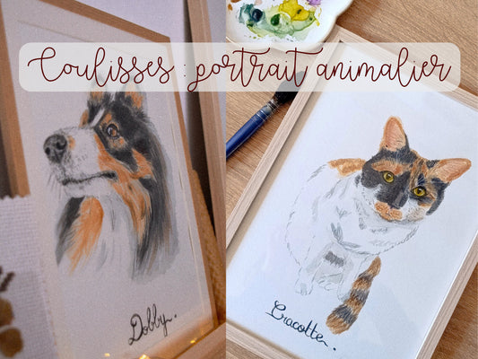 Dans les coulisses : comment je crée un portrait d'animal en aquarelle