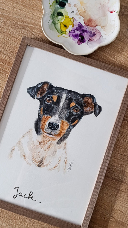 Pourquoi l'aquarelle est la technique idéale pour capturer la personnalité d'un animal