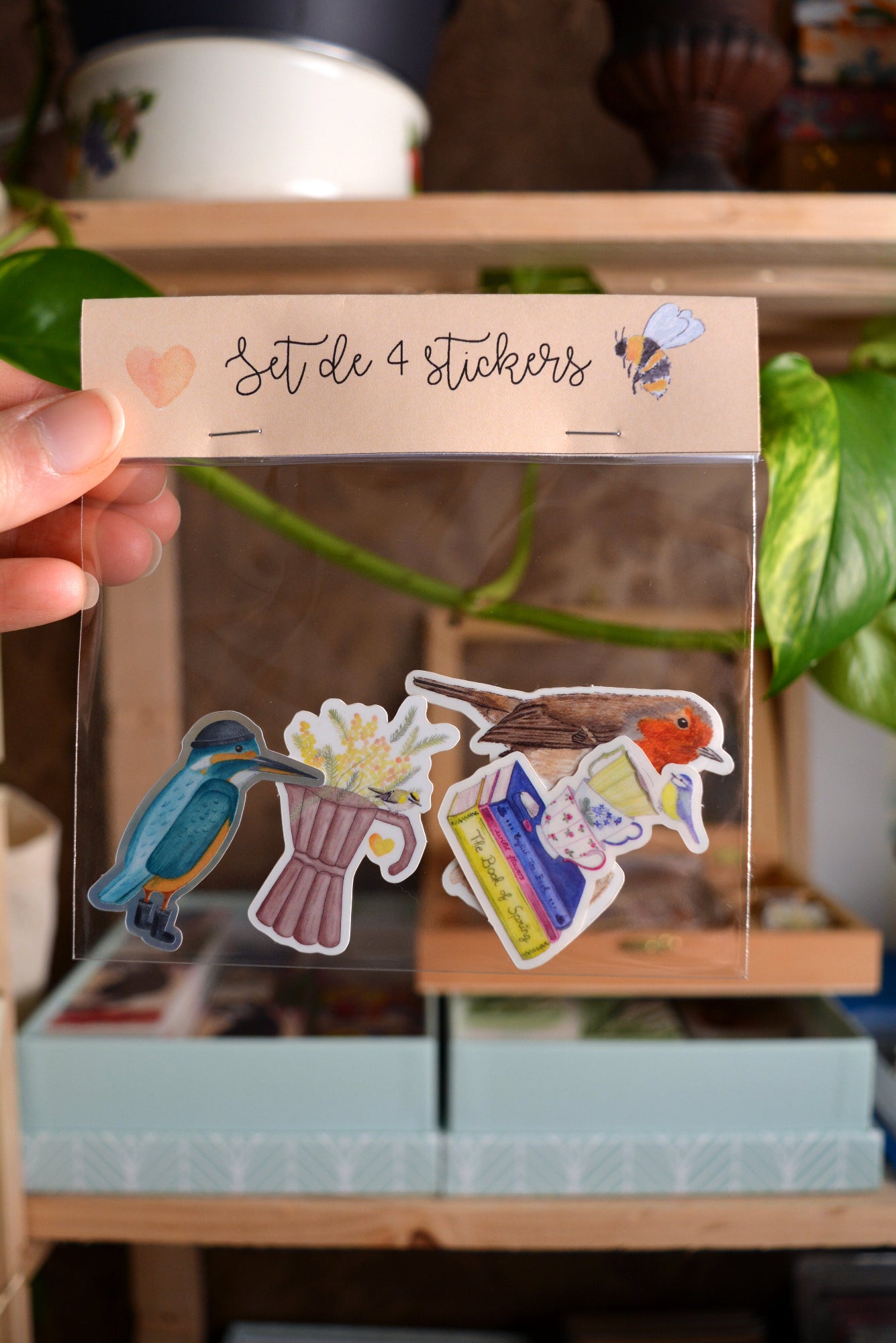 Set de 4 stickers