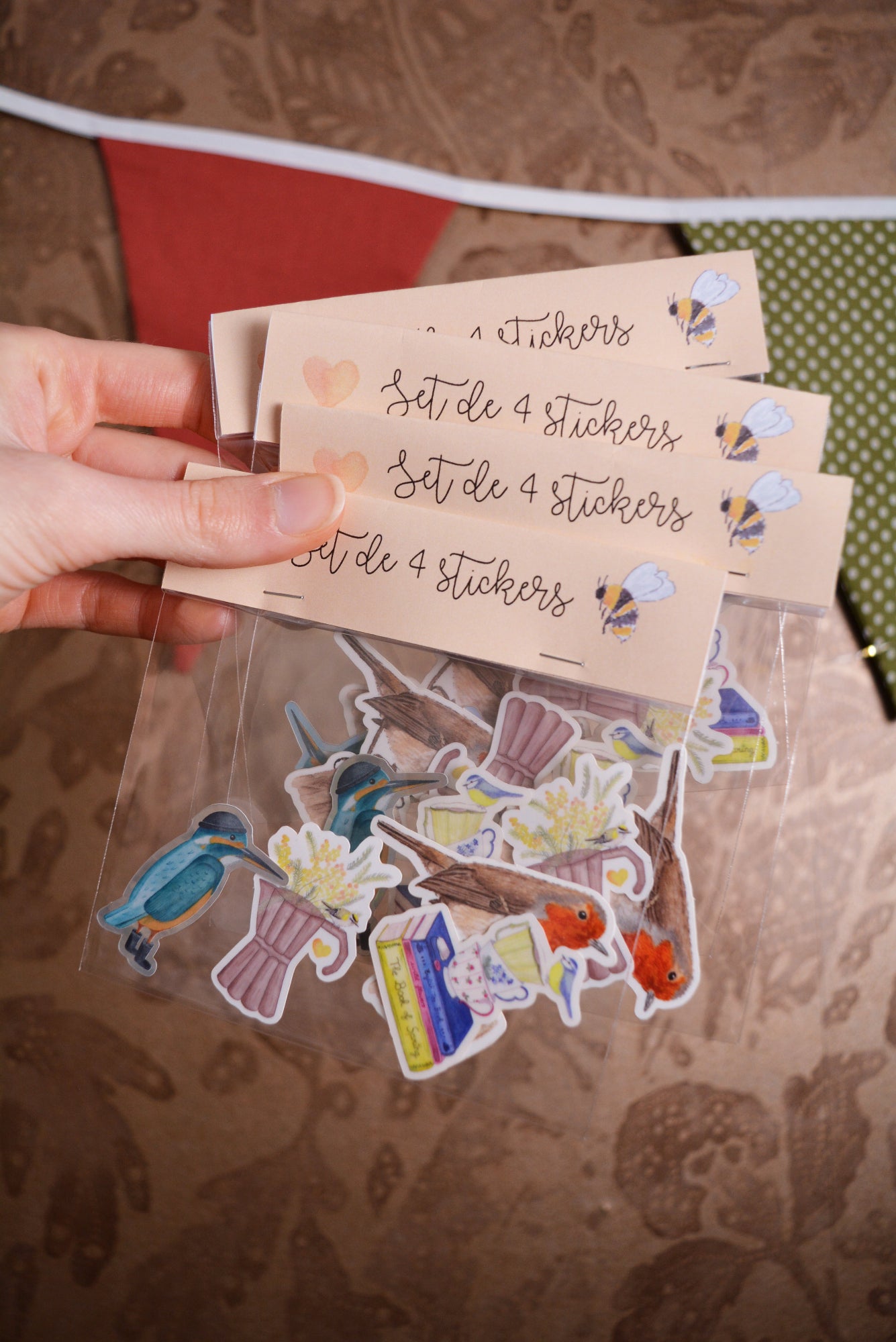 Set de 4 stickers