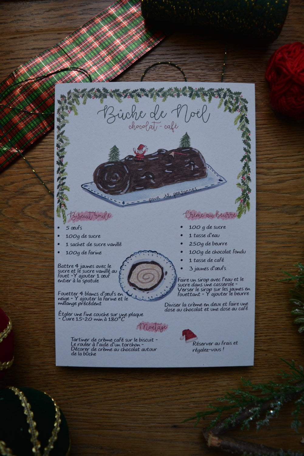 affiche recette buche