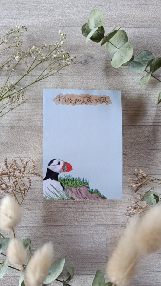 bloc note mes petites notes macareux