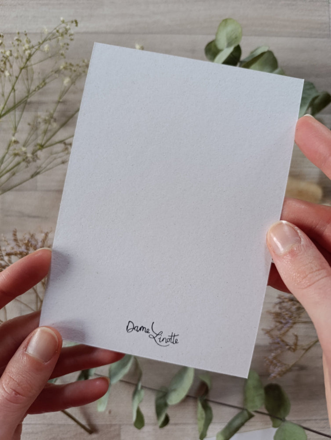 bloc note verso blanc avec tampon