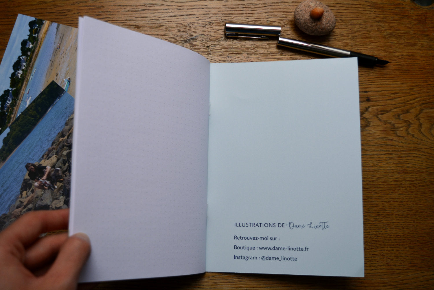carnet de note pointillé