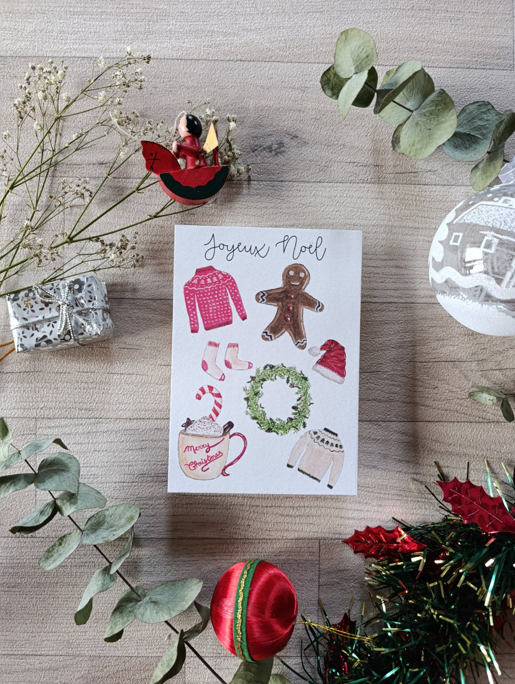 carte postale joyeux noël