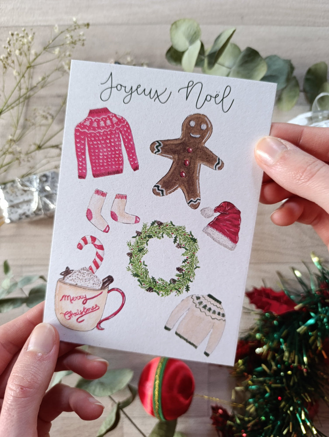 carte postale joyeux noël