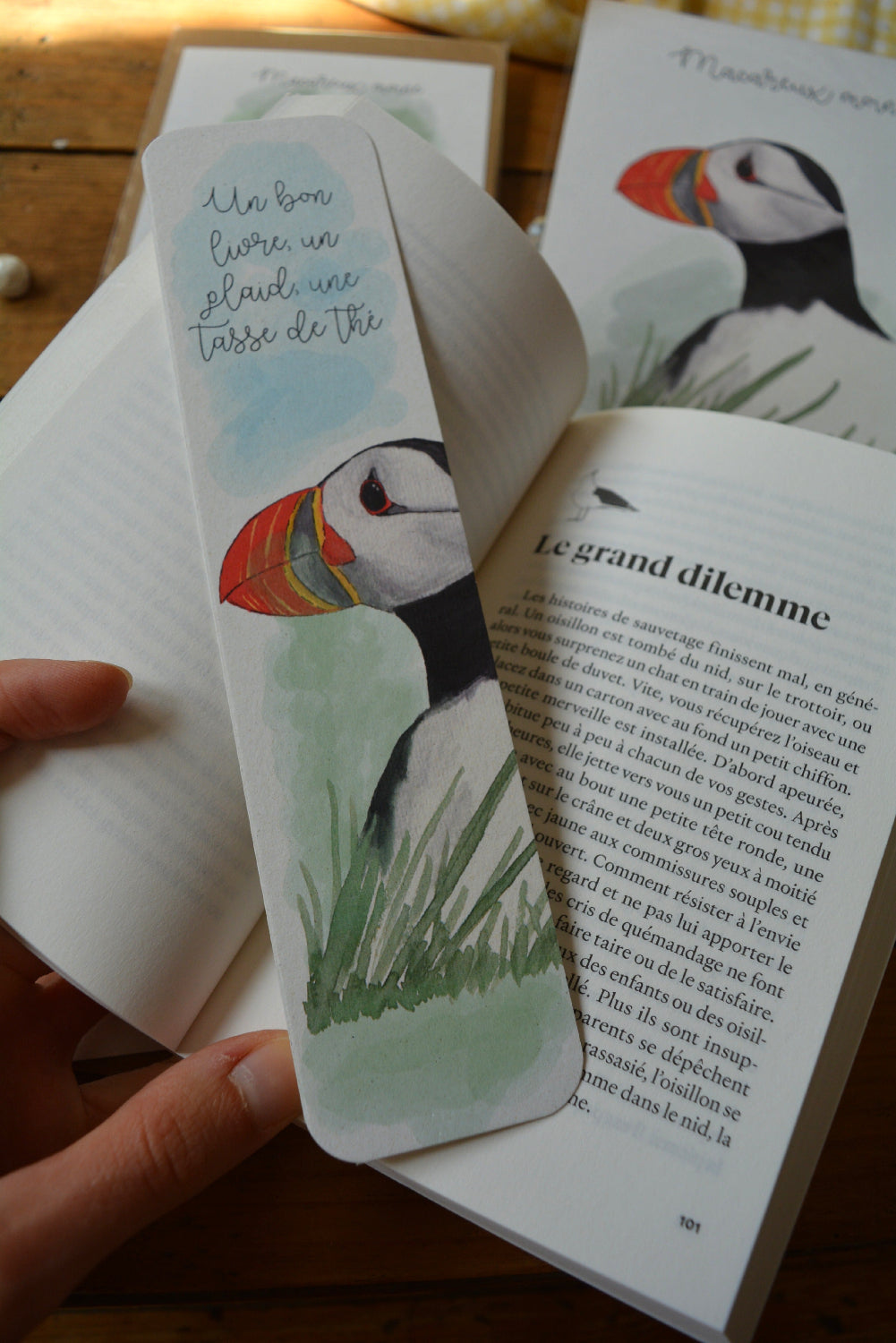 marque page macareux moine