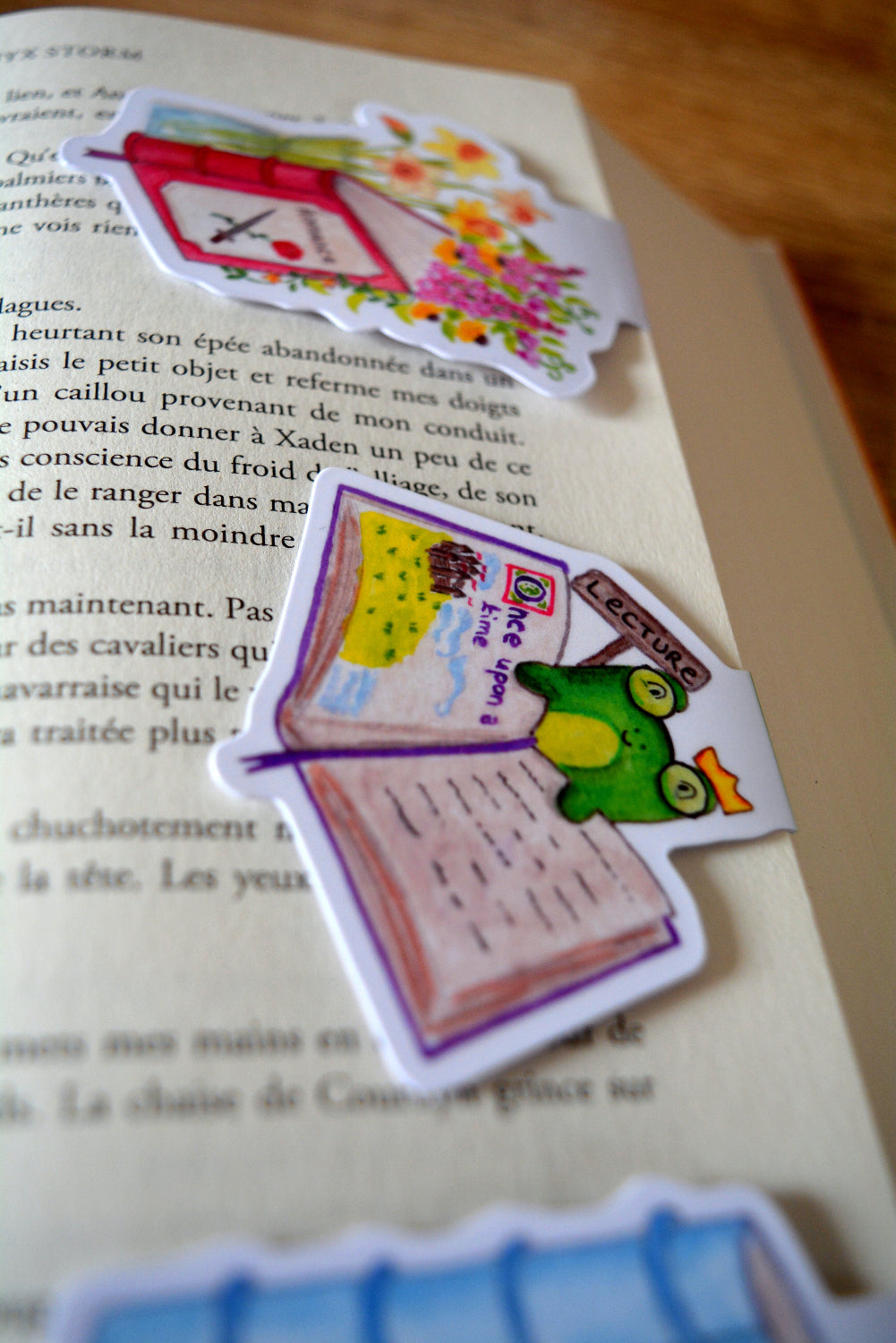 marque page magnetique grenouille