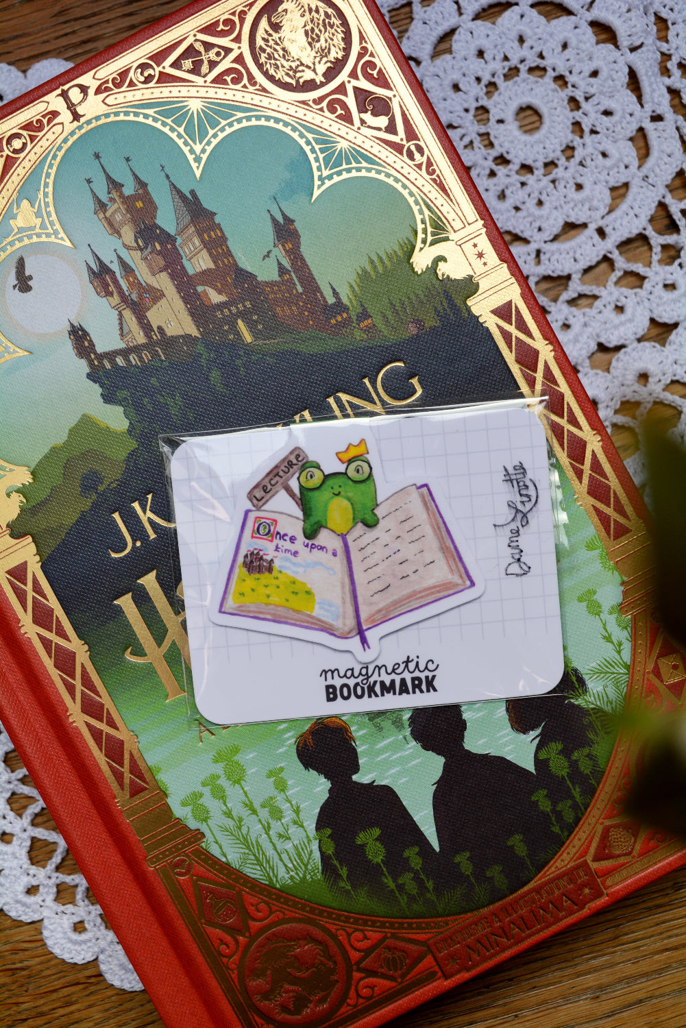 marque page magnetique grenouille