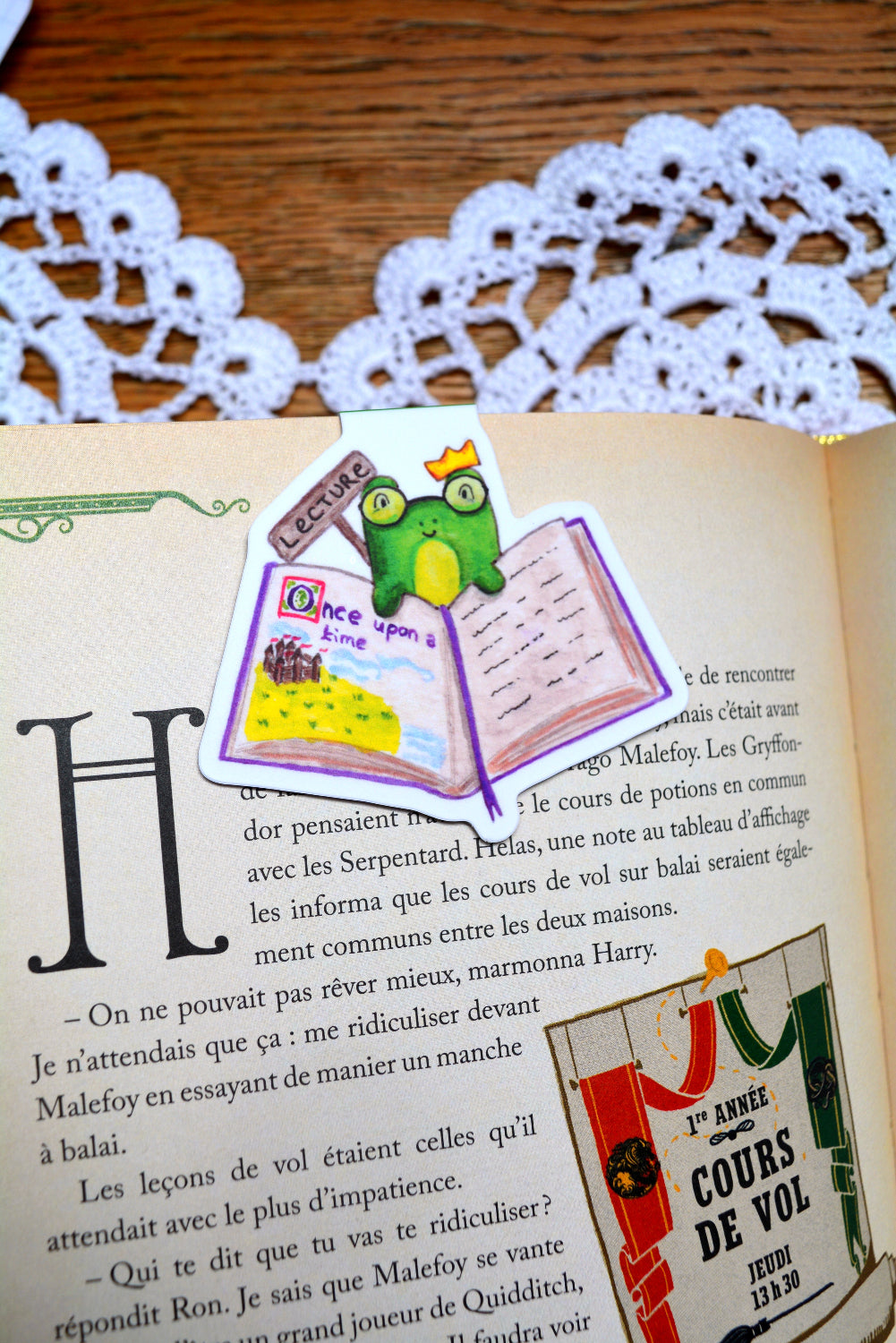 marque page magnetique grenouille