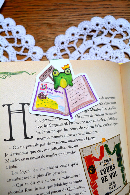 marque page magnetique grenouille