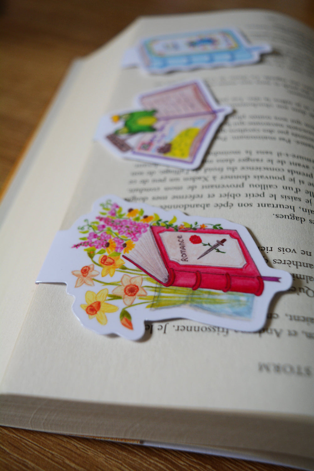 marque page magnetique romance