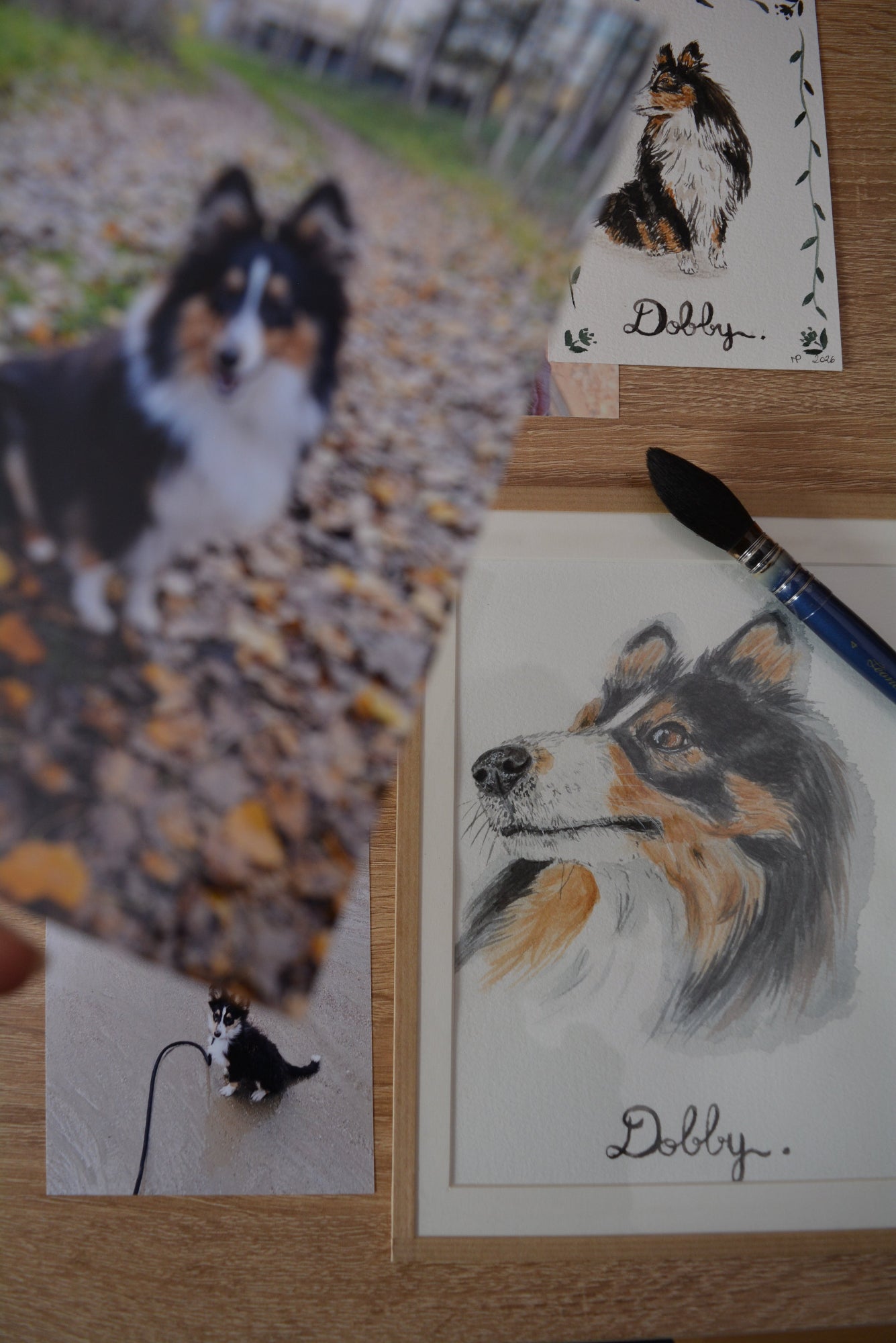 portrait chien aquarelle